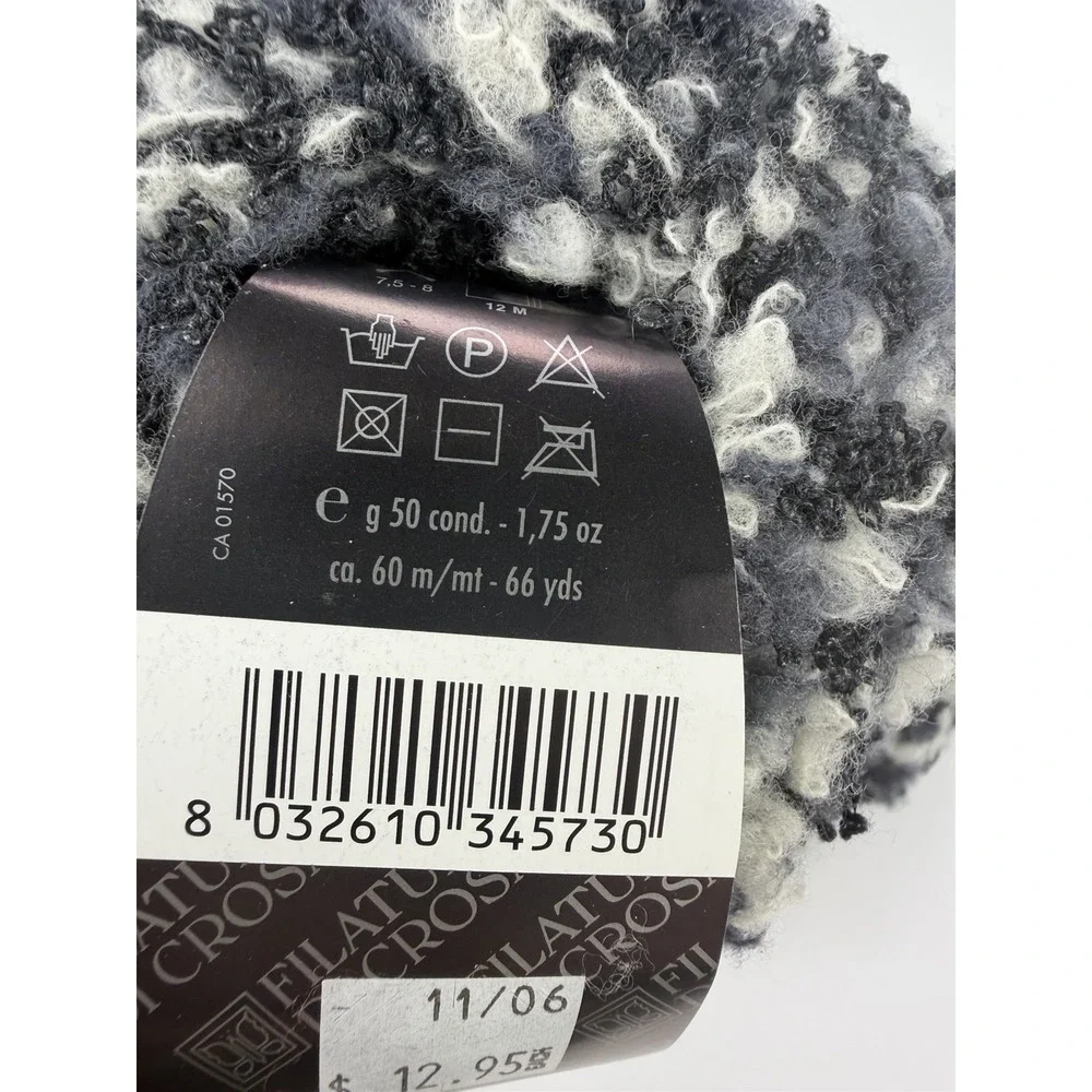 Filatura Di Crosa Yarn Folly Wool Blend Made In Italy Boucle
